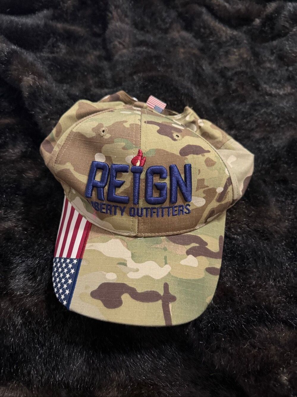 REIGN Liberty Outfitters Patriotic Camo Men's Baseball Hat Cap Strapback
